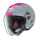 Nolan Jethelm N21 VISOR 06 DOLCE VIT119 Hellgrau Fuchsia ECE 22.06