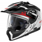 NOLAN Crossover Helm N70-2X N-COM BUNGEE, Metal White Black 39 Gr: 2XS-3XL