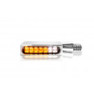 HeinzBikes BLOKK-Line Series LED Blinker/Positionslicht, Multifit alle Marken und Modelle, chrom (Paar)