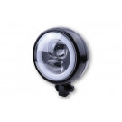 HIGHSIDER LED Scheinwerfer FLAT TYP 9 mit Standlichtring, schwarz, untere Befestigung (Stück)