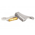 HeinzBikes LED Armaturen Blinker SOFTAIL Modelle 15-, silber (Paar)