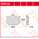 TRW Lucas Bremsbelag MCB68 yamaha (Satz)