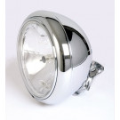 SHIN YO 7 Zoll HD-STYLE Chromscheinwerfer, klares Glas (Prismenreflektor), untere Befestigung (Stück)