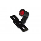 SHIN YO LED-Rücklicht OLD SCHOOL TYP3, schwarz, rotes Glas, mit Nr.-Schildhalter (Stück)