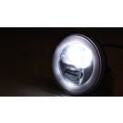 HIGHSIDER LED Scheinwerfer FLAT TYP 9 mit Standlichtring, chrom, untere Befestigung (Stück)