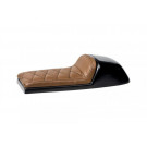 HIGHWAY HAWK Sitzbank Cafe Racer Classic Typ 5 Diamond Stitch, braun (Stück)