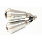 IRONHEAD Edelstahl Auspuff BMW R Nine T, 14-, Dualexit, Slip on, RACING (Stück)