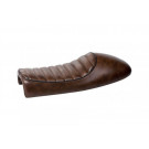 HIGHWAY HAWK Sitzbank Cafe Racer Classic Typ 4 Tuck 'N Roll, Vintage braun (Stück)
