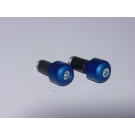 LSL Alu-Endstücke zyl./blau (Paar)