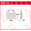 TRW Lucas Bremsbelag MCB570 honda (Satz)