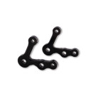 LSL Lampenstreben-Set 40mm, mit Blinkeraufnahme, schwarz (Set)