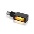 HeinzBikes BLOKK-Line Series MICRO SMD Blinker, Multifit alle Marken und Modelle, schwarz (Paar)