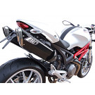 ZARD-PENTA- Auspuff -Ducati Monster 696/1100, 09-, Alu Black, + Kat. (Stück)