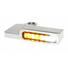 HeinzBikes LED Blinker für H-D Lenkerarmaturen SPORTSTER 1990-2003, chrom, Positionslicht