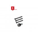 RAM Mounts Motorrad Basiskugel für Motorradlenker - M8-Schrauben, B-Kugel (1 Zoll) (Stück)