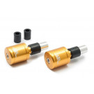 LSL Lenkergewichte Alu, gold, mit Logo, Ø14&18mm (Paar)