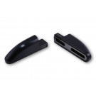 HIGHSIDER CNC Verkleidungsspiegel Adapter FB-1 lang, schwarz, Set (Satz)