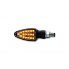 SHIN YO LED-Mini-Blinker ARROW, E-gepr., schwarz, kurzer Stiel (Paar)