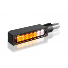 HeinzBikes BLOKK-Line Series LED Blinker/Positionslicht, Multifit alle Marken und Modelle, schwarz (Paar)