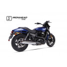IRONHEAD Edelstahl Auspuff Harley-Davidson Street 500/750, 14-16 (Stück)
