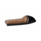 HIGHWAY HAWK Sitzbank Cafe Racer Classic Typ 1 Diamond Stitch, braun (Stück)