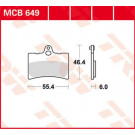 TRW Lucas Bremsbelag MCB649 (Satz)