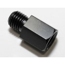 Spiegeladapter Loch M10 re. auf Bolzen M10 re. schwarz (Stück)