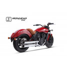 IRONHEAD Edelstahl Auspuff Indian Scout, 15-16 (Paar)