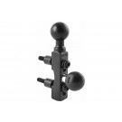 RAM Mounts Motorrad Basisbefestigung für Lenker/Bremse/Kupplung mit zweiter Kugel - B-Kugel (1 Zoll) (Stück)