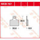 TRW Lucas Bremsbelag MCB767 (Satz)