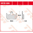 TRW Lucas Bremsbelag MCB686 (Satz)