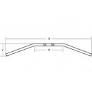 FEHLING Lenker Drag-Bar, 7/8, 97cm, chrom, m.TÜV-Mustergutachten (Stück)