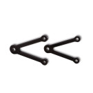 LSL Lampenstreben-Set 82mm, ohne Blinkeraufnahme, schwarz (Set)