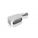 HeinzBikes BLOKK-Line Series MICRO SMD Blinker, Multifit alle Marken und Modelle, chrom (Paar)