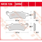 TRW Lucas Bremsbelag MCB726 (Satz)