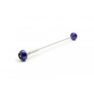 LSL Crash Ball Achse APRILIA, blau, hinten (Set)