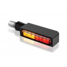 HeinzBikes BLOKK-Line Series LED 3in1 Blinker, Multifit alle Marken und Modelle, schwarz (Paar)