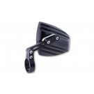 HIGHSIDER HIGHSIDER Lenkerendenspiegel WAVE, schwarz mit silberfarbenem Versteller (Paar)