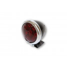 SHIN YO LED-Rücklicht BATES STYLE, schwarzes Gehäuse m. Chromrahmen, rotes Glas (Stück)