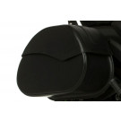 HIGHWAY HAWK Satteltaschen Set. Starres schwarzes Leder. 20 Liter (Satz)