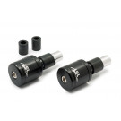 LSL Lenkergewichte Alu, schwarz, mit Logo, Ø14&18mm (Paar)