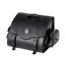 HIGHWAY HAWK Ledertasche Memphis, Small, Flammen Ziernähte (Stück)