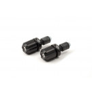 LSL Lenkergewichte Alu, zweifarbig, schwarz - matt-schwarz, mit Logo, Ø14&18mm (Stück)