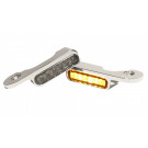 HeinzBikes LED Armaturen Blinker-Positionslicht-Kombination TOURING Modelle 09-13, chrom (Paar)