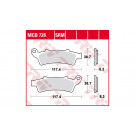 TRW Lucas Bremsbelag Sinter Scooter MCB726SRM
