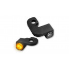 HeinzBikes NANO Series LED Blinker für H-D Lenkerarmaturen SOFTAIL 1990-2014, schwarz