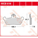 TRW Lucas Bremsbelag MCB618 (Satz)