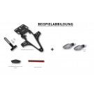 HIGHSIDER Kennzeichenhalter APRILIA SMV 1200 Dorsoduro, Como Bundle