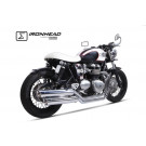 IRONHEAD IRONHEAD-Edelstahl Komplettanlage Triumph Bonneville T100, 07-15 (Stück)