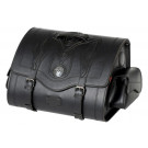 HIGHWAY HAWK Ledertasche Memphis, Medium, Flammen Ziernähte (Stück)